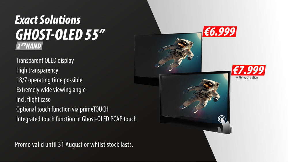 Exact Solutions Ghost 55-FK Touch Transparent OLED Display
