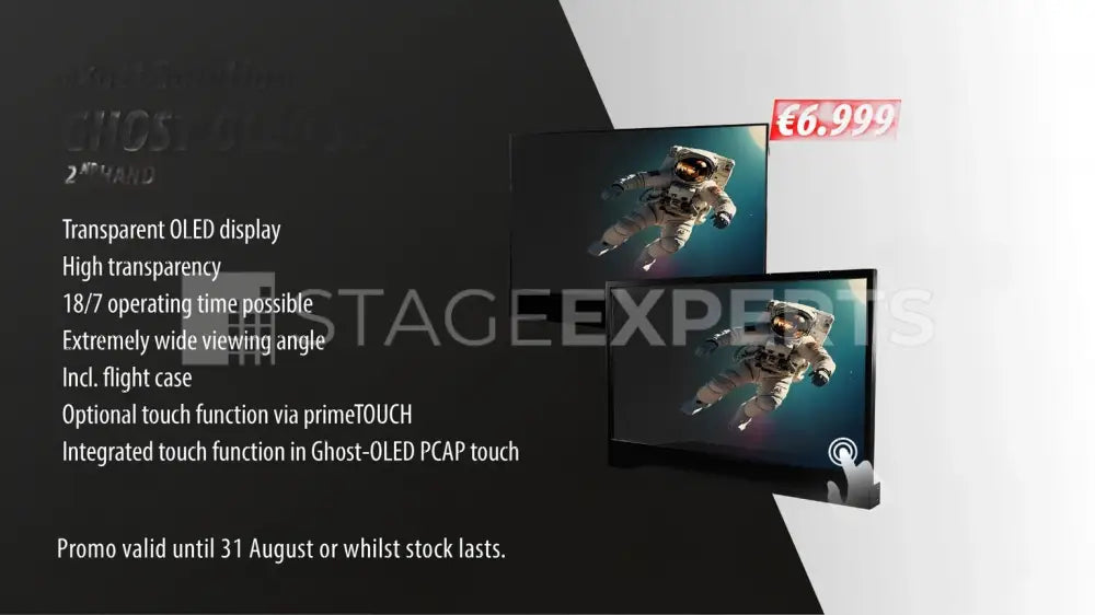 Exact Solutions Ghost 55-FK Touch Transparent OLED Display