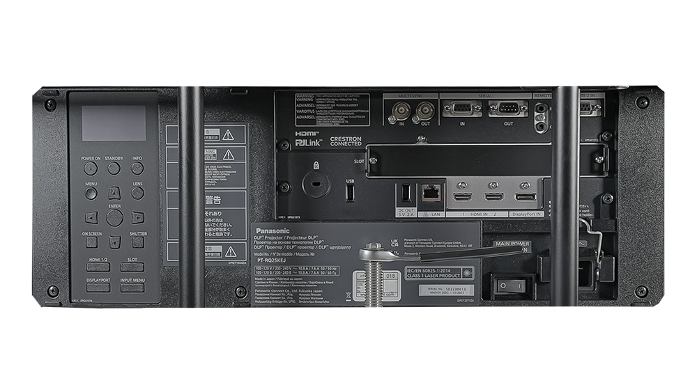 Panasonic PT‑RQ25 20,000‑Lumen 4K+ 3‑Chip DLP Projector