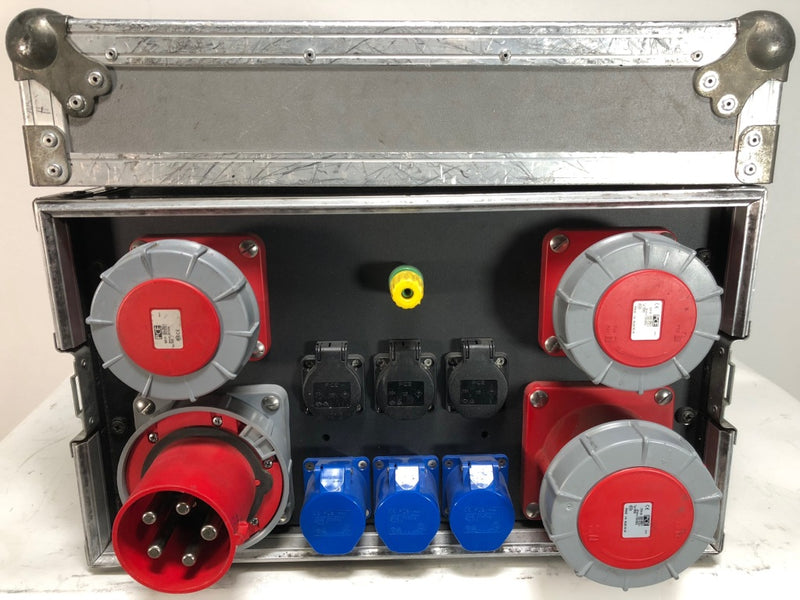 AED PSU CEE 125A Power Distro with Case – 63A/16A/Schuko