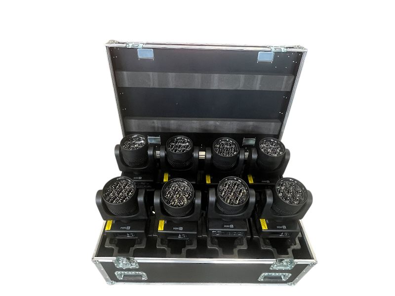 Clay Paky Mini‑B – 8 Fixtures with Flight Case & Brackets