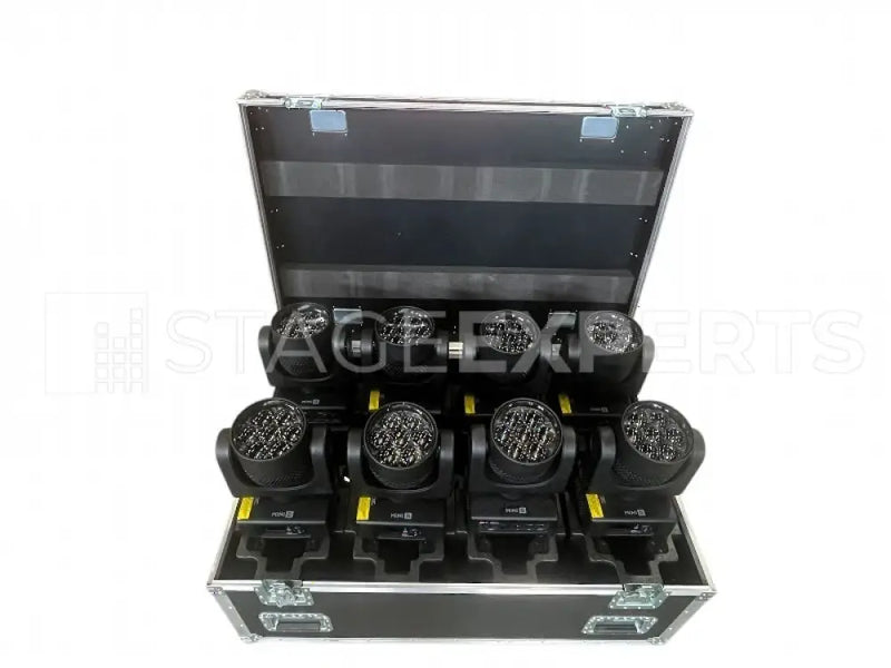 Clay Paky Mini‑B – 8 Fixtures with Flight Case & Brackets