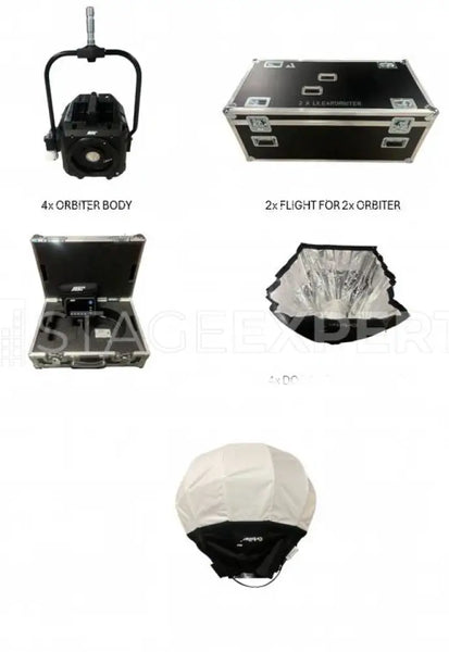 ARRI Orbiter Set 02 – 4x Orbiter with Domes & Snapbags