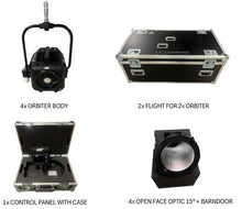 Load image into Gallery viewer, ARRI Orbiter Set 03 – 4x with 15° Optics Lighting Kit
