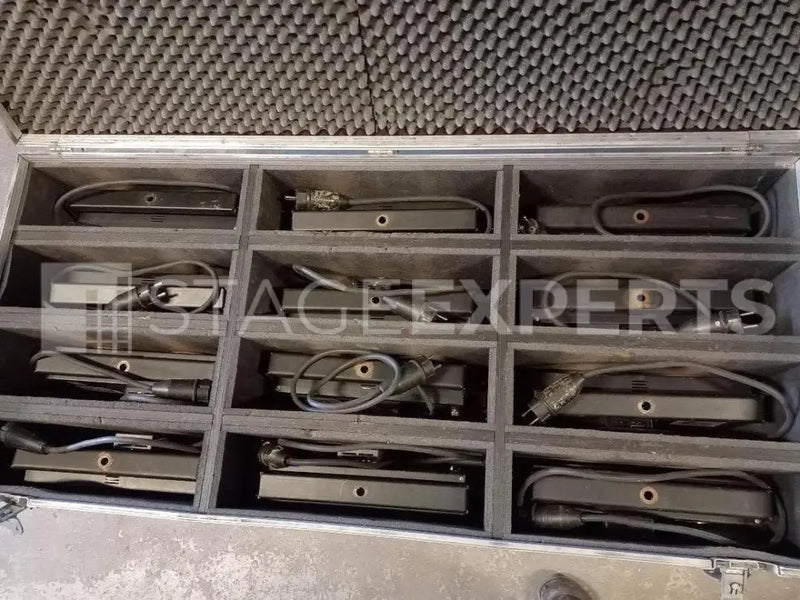 Major 2-Lite Blinder – Set of 12, Black, with Flight Case