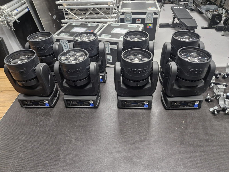 Robe LEDBeam 150 4-Unit Set with Case, Clamps and Leads