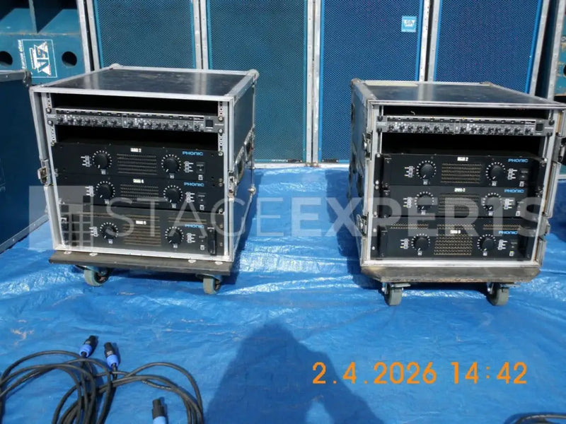 Stage Accompany SA 4518/4519 PA System with Amp Racks, Cables