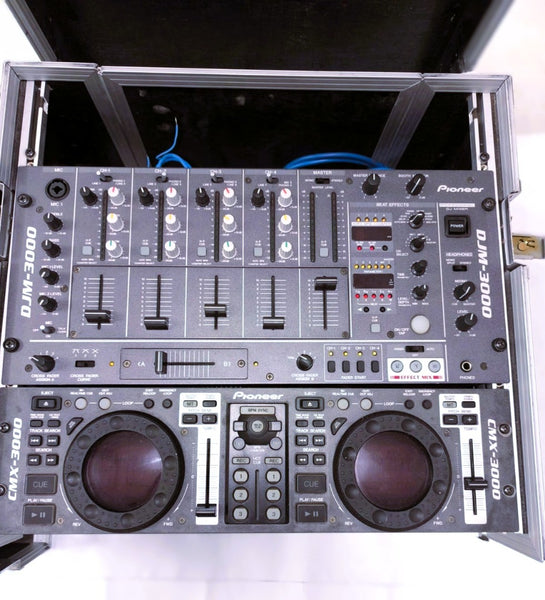 Pioneer DJM-3000 complete rack with CMX-3000 and DBX 266XL