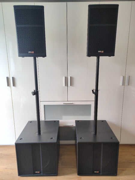 PRO DG Systems IT-A 115 F + M10 2 Subs 2 Tops PA System