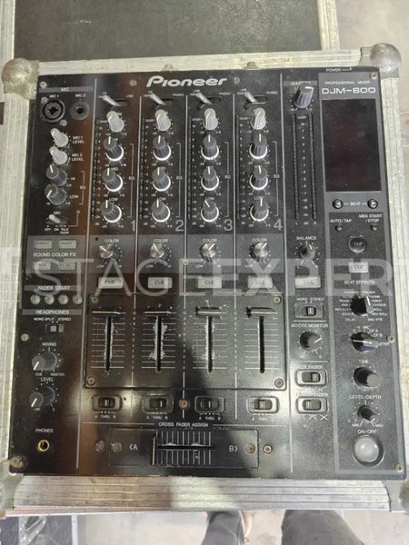 Pioneer DJM-800 Mixer with Flight Case | 4-Channel Pro
