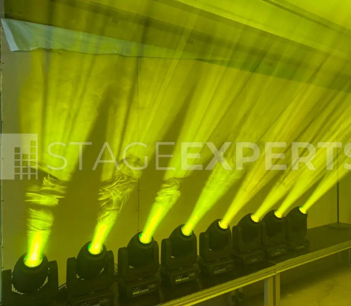 LightmaXX Vector Spot 150 – 8x Moving Heads with 2x4 Case