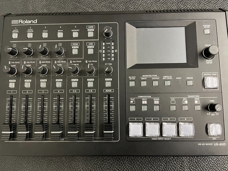 Roland VR-4HD AV Mixer & 4-Channel HDMI Switcher with USB