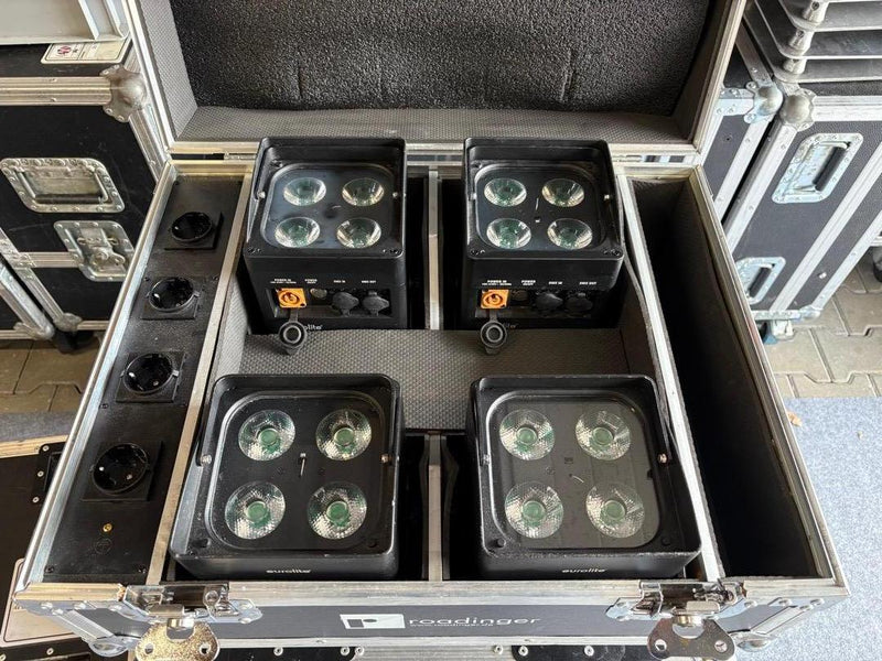 Eurolite IP UP-4 QCL – 16x LED PAR with Charging Cases