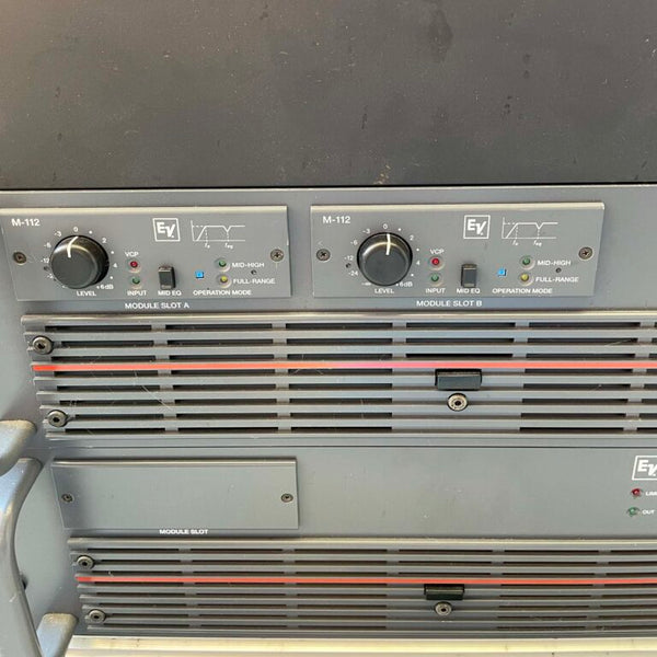 Electro-Voice P1201 & P1202 Power Amplifiers with M-112