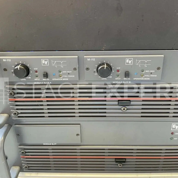 Electro-Voice P1201 & P1202 Power Amplifiers with M-112
