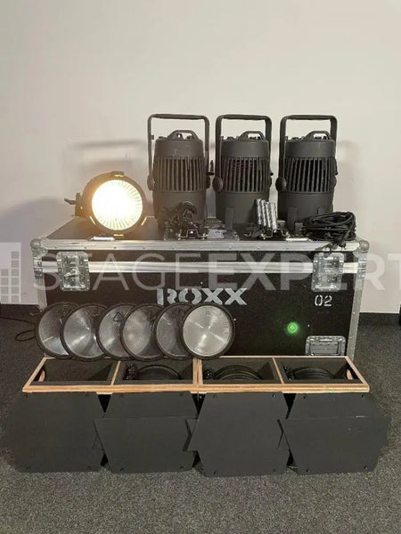 ROXX E.SHOW MAXX 4-Light Set with Lenses & Case