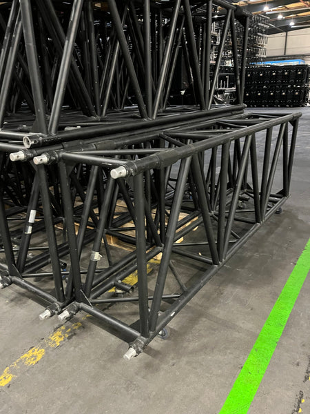 Expotruss X4K-100 3000mm Black Quad Truss Section – 4-Point
