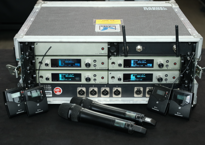 Sennheiser EW 500 G4 4-Channel UHF Rack Set (Aw+) – 4+2
