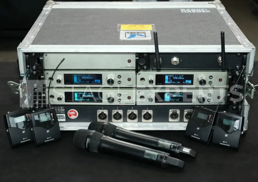 Sennheiser EW 500 G4 4-Ch UHF Rack Set (Aw+) 4+2 Pack