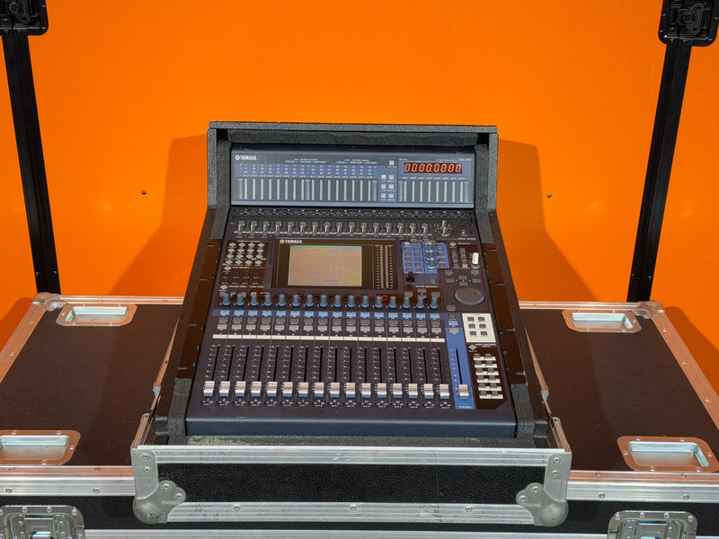 Yamaha DM1000 Digital Mixing Console with Case & Meter Bridge