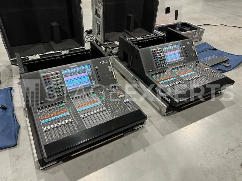 Yamaha CL1 Digital Consoles (Pair) with Cases & Meterbridges