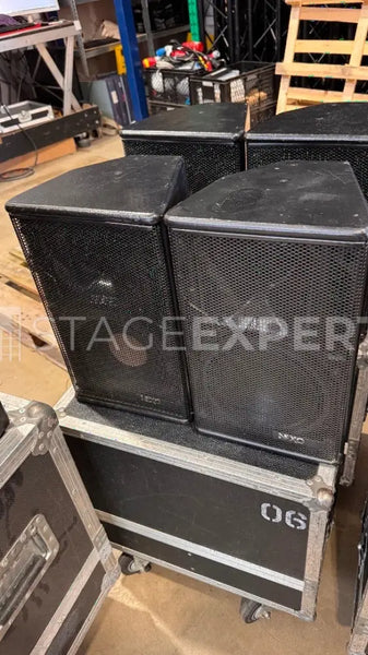 NEXO PS8 Speakers – 14-Unit Set with Cases, Brackets and Hardware