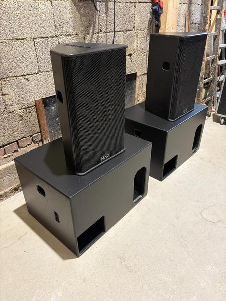 2x Nexo PS15 MK2 2x LS1200 Subwoofer PS15 mit R2 Gitter