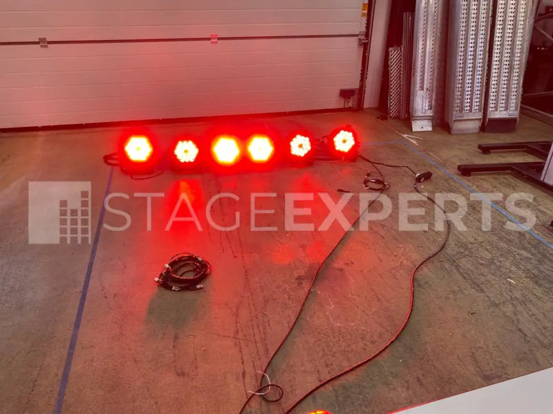 Stairville LED Par Lamps 18x12W – 6-Pack with Flight Case