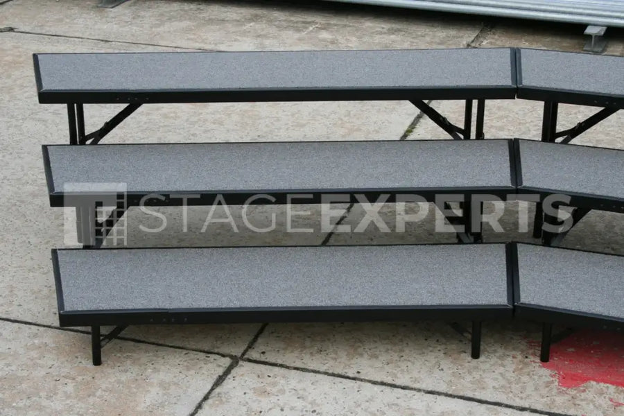 ALLROUND Vario 46-3 3-Tier Trapezoid Choir Risers, fast setup
