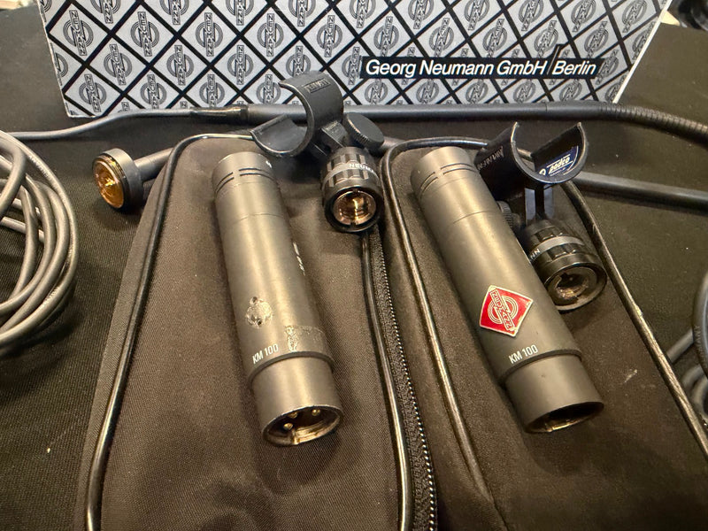 Neumann KM140 Pair (KM100 + AK40) Instrument Microphones