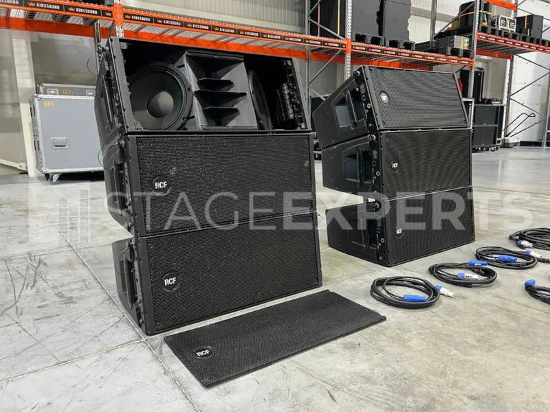 RCF HDL 20-A powered line array – set of 6 modules with cables