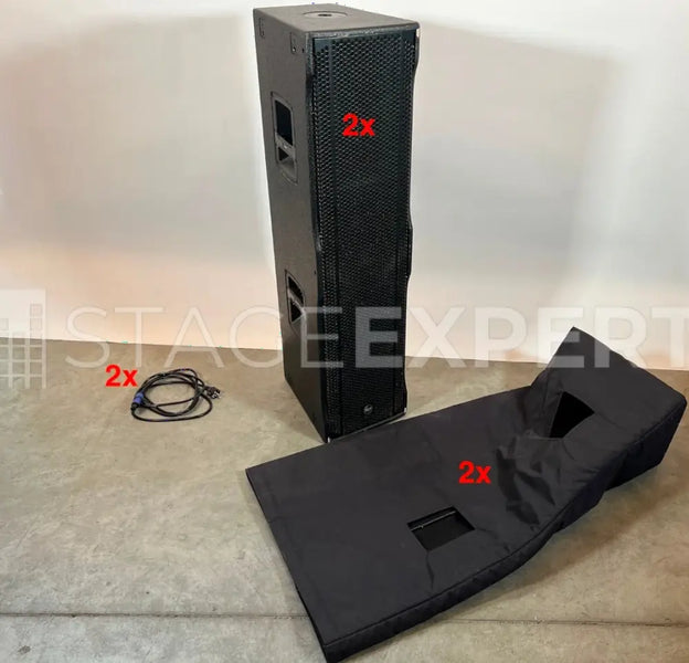 RCF NXL 44-A Set with Covers – Pair of Active Column Speakers