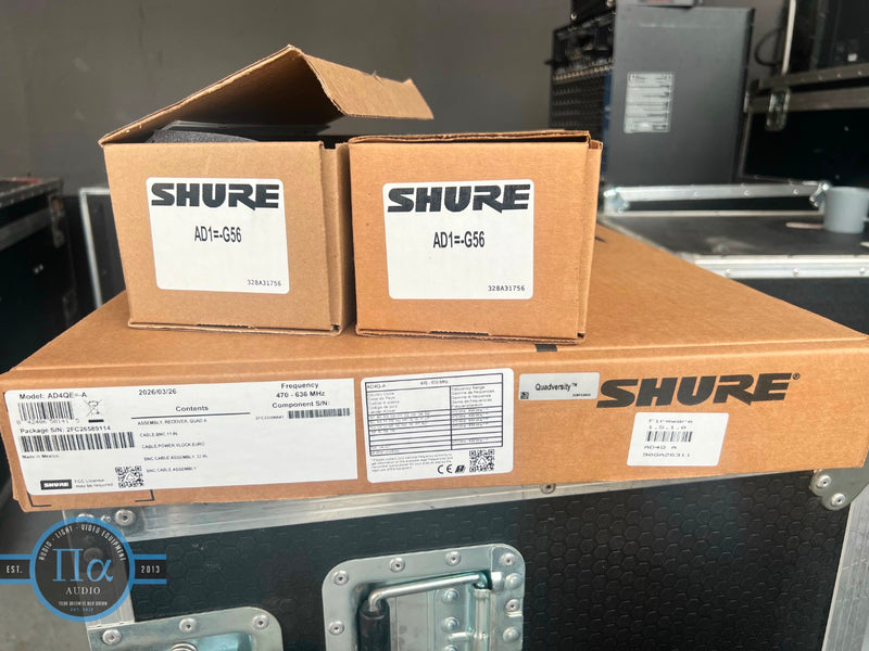 Shure Axient Digital AD4D Set with 2 AD2 Beta58 Handhelds