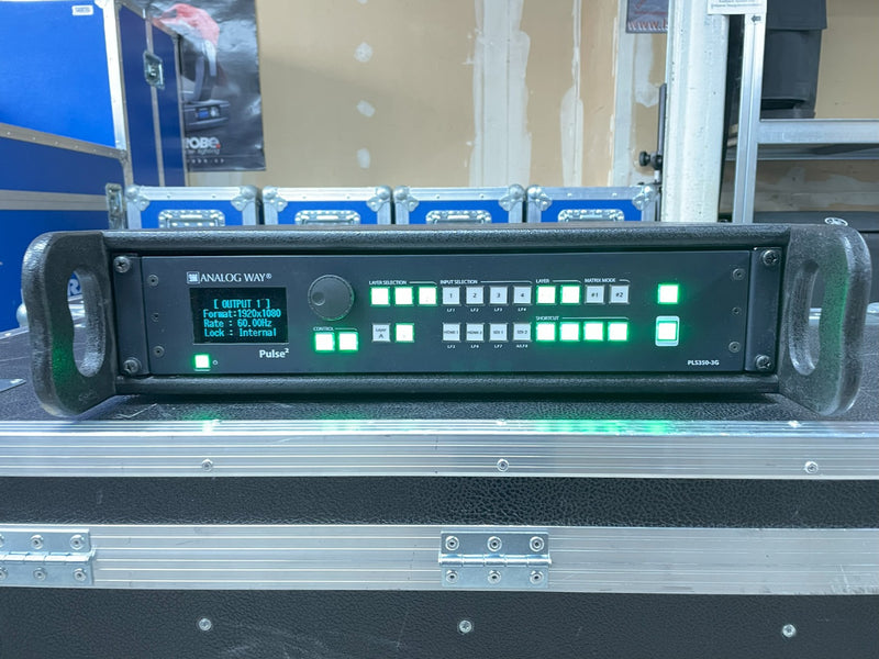 Analog Way Pulse²-3G PLS350-3G Switcher with RK‑350