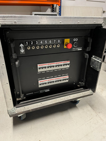 ChainMaster Hoist Controller, 8-Channel with Remotes in Flightcase
