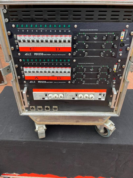 Ultralite PD1210 2x 12-Channel Dimmer Packs, with Flight Case