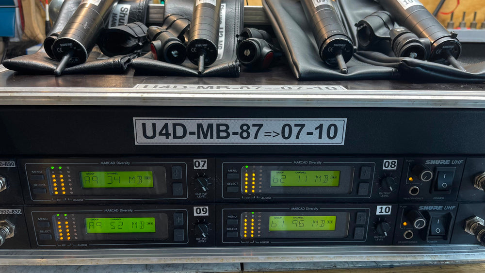Shure U4D-MB Wireless Kit with U1, U2 & Beta 87 (800–830MHz)