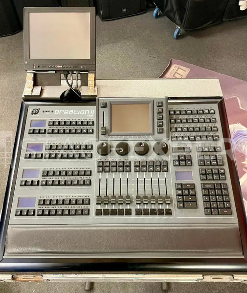 GLP Creation II 4096 Lighting Console with Case + Monitor