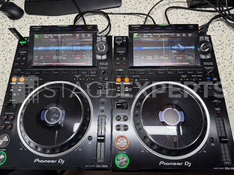 Pioneer CDJ-3000 Media Players (Pair) – Pro DJ Setup