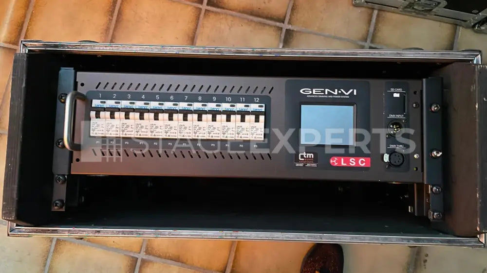 LSC GEN VI 12x10A Dimmer Switchpack — in 4U ABS Case