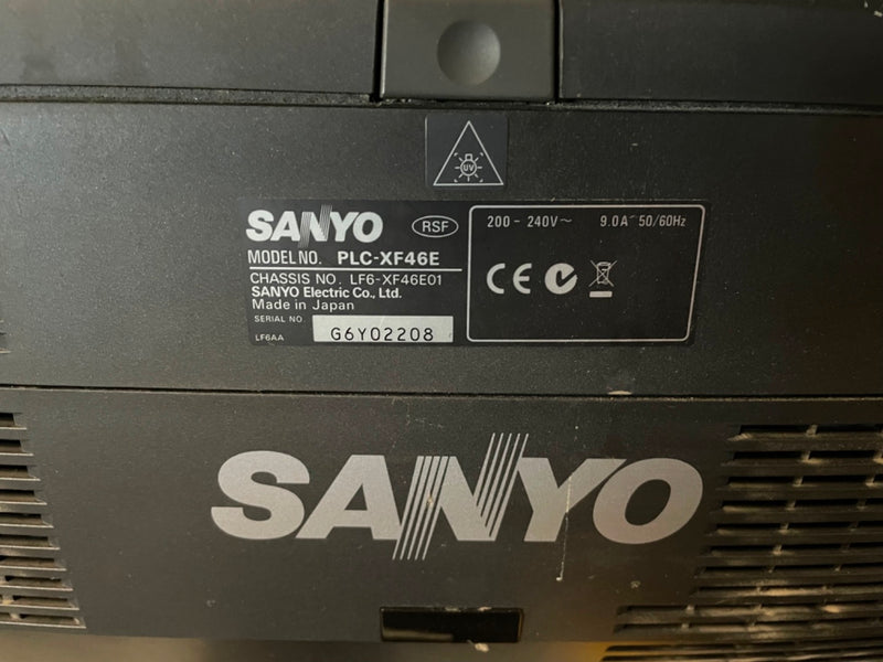 Sanyo XF46 Projectors Pair with Lenses, Cases & Frames – Set