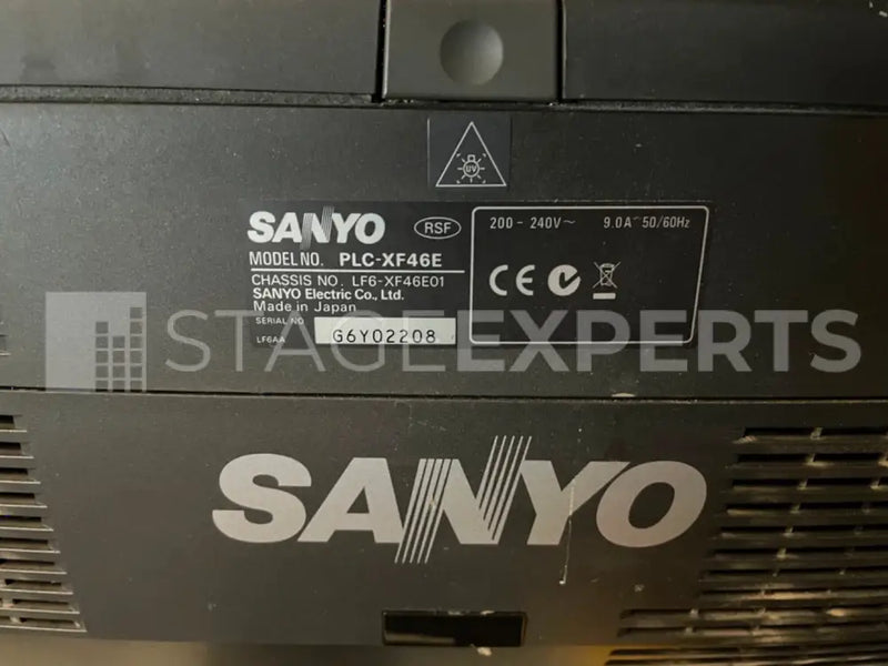Sanyo XF46 Projectors Pair with Lenses, Cases & Frames
