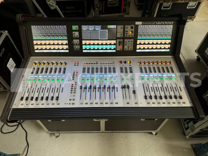 Soundcraft Vi2000 + Compact Stagebox 32/16, Flip Case