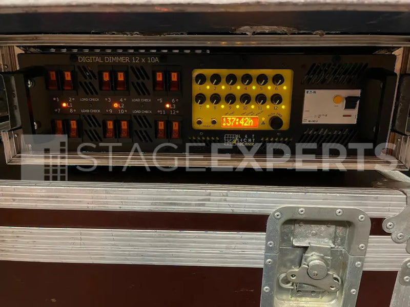 LLT DIDI C Dimmer Rack – 12x10A, DMX512 control, RCD protection