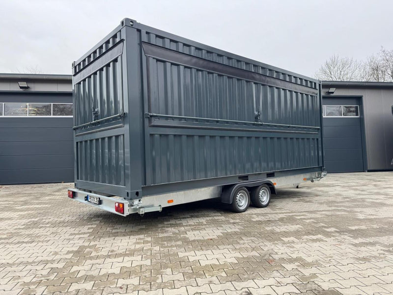 Shipping Container Bar Trailer with Stabiliser Jacks | 20ft