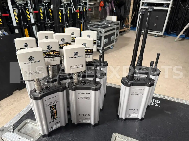 Neutrik XIRIUM PRO Set – 9x RX, 1x TX, 1x RP Repeater