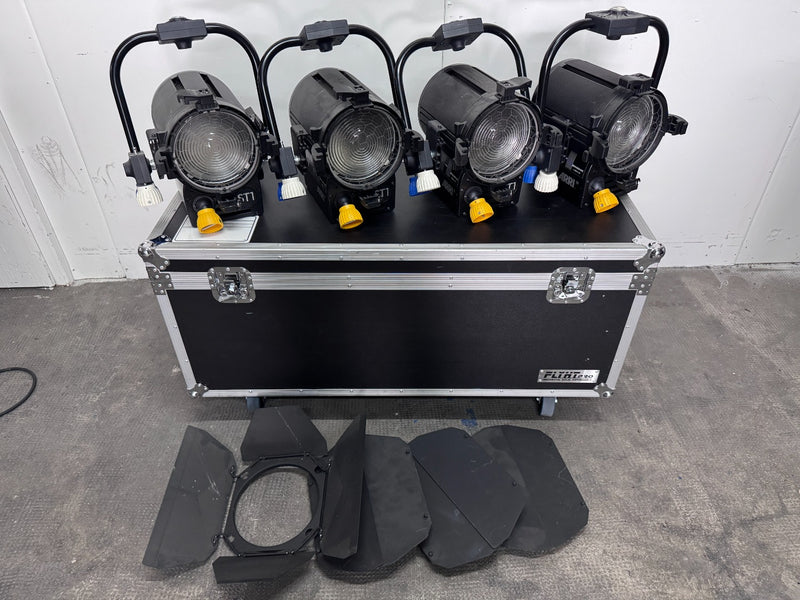 ARRI ST1 True Blue 1kW Fresnel Set with Case & Barndoors