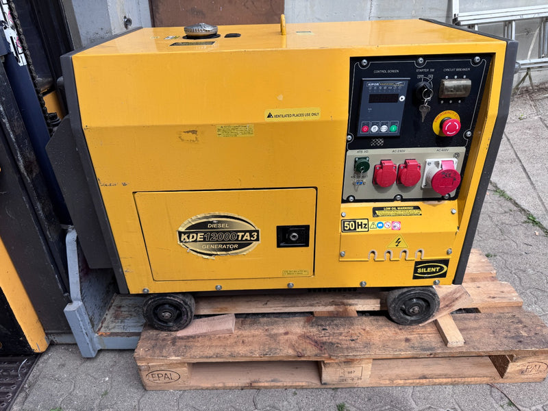 Kipor KDE12000TA3 11 kVA Three-Phase Generator | Used