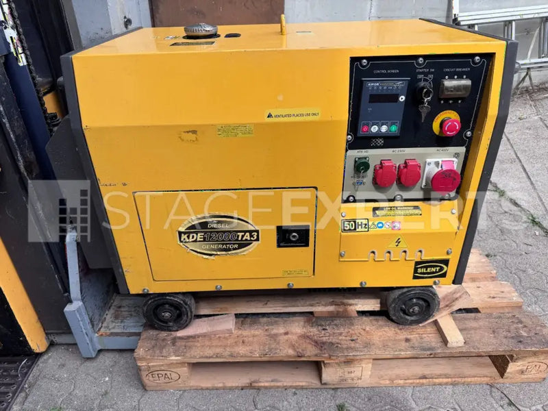 Kipor KDE12000TA3 11 kVA Three-Phase Generator – Used