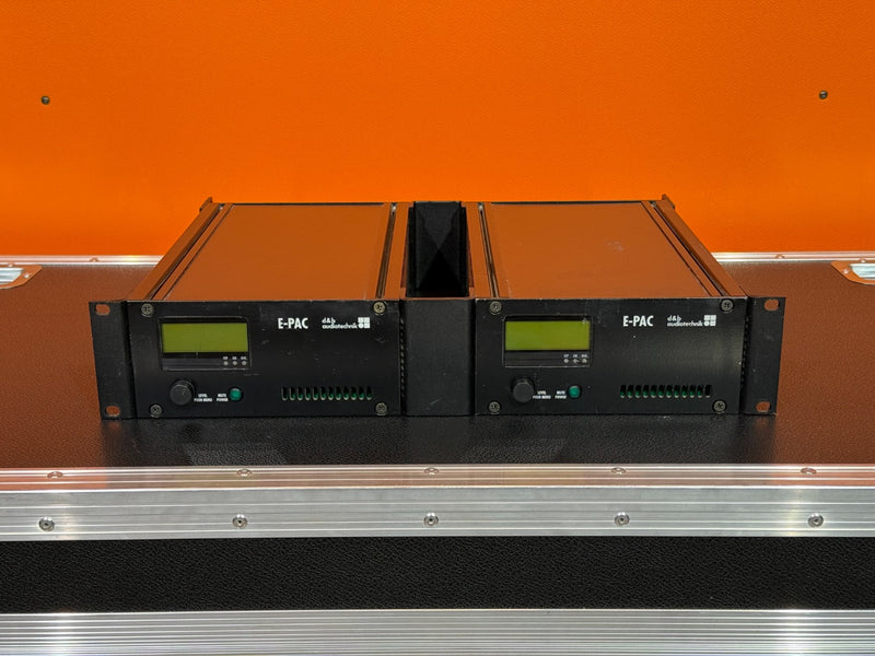 d&b audiotechnik E-PAC amplifier pair with dual rackmount